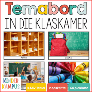 Temabord Prente - In die Klaskamer | Kwartaal 1 | Graad R