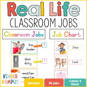 Visual Classroom Jobs with Real Photos | Foundation Phase
