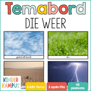 Temabord Prente - Die Weer | Natuurverskynsels | Natuurrampe | Gr R | Gr 1